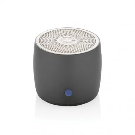 Certificado Altavoz de graves de 3W de aluminio reciclado Swiss Peak RCS
