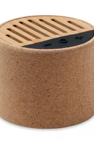 Precio Económico Altavoz redondo de corcho Round +