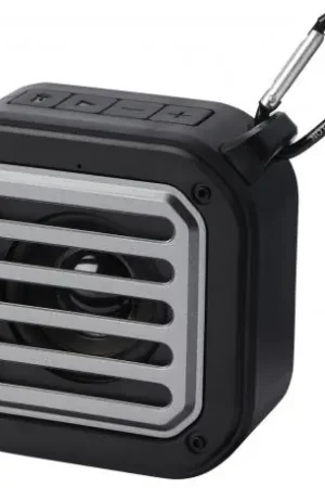 Precio Bajo Altavoz solar bluetooth ipx5 de 3w con mosquetón en plástico reciclado con certificación RCS solo Solo