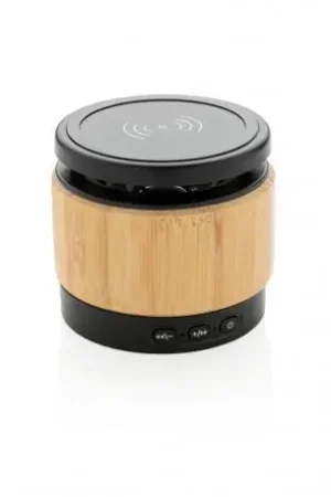 Altavoz y cargador inalámbrico bambú Favorito De Clientes