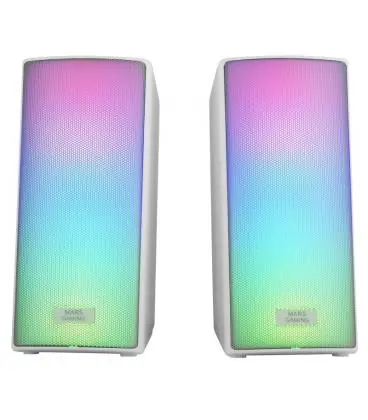 Altavoces mars gaming msrgb2w/ 15w/ 2.0/ blancos Devolución Gratuita