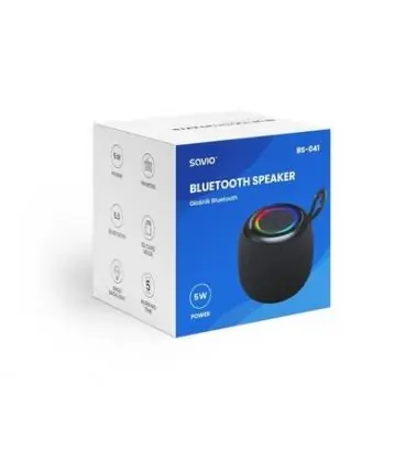 ALTAVOZ BLUETOOTH 5.0 5W NEGRO SAVIO BS-041 Promoción
