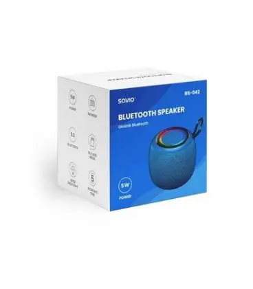 ALTAVOZ BLUETOOTH 5.0 5W NEGRO SAVIO BS-042 Envío Exprés