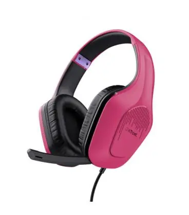 Auriculares Gaming con Micrófono Trust Gaming GXT 415 Zirox/ Jack 3.5/ Rosas Envío Gratis