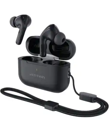 Auriculares bluetooth vention echo lite e11 pro con estuche de carga/ autonomía / negros Directo De Fábrica