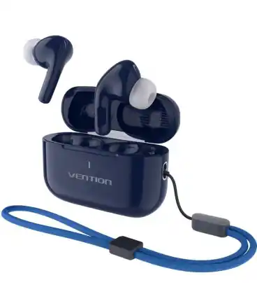Auriculares bluetooth vention echo lite e11 plus con estuche de carga/ autonomía 30h/ azules Pago Seguro