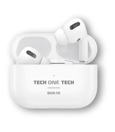 Auriculares bluetooth tech one tech siux.10 tec1410/ con estuche de carga/ autonomía 5h/ blancos No Te Lo Pierdas