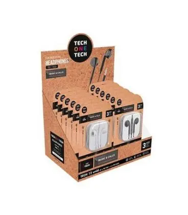 PACK AURICULARES MICRO TECHONETECH BLANCO/NEGRO Última Oportunidad