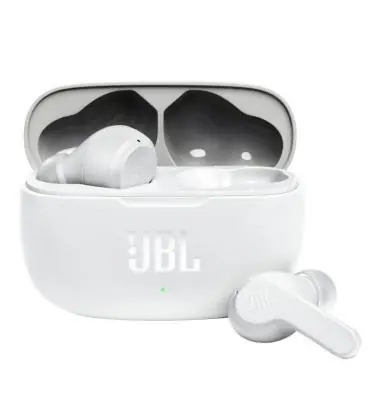 Alta Calidad Auriculares bluetooth jbl wave 200tws con estuche de carga/ autonomía 5h/ blancos