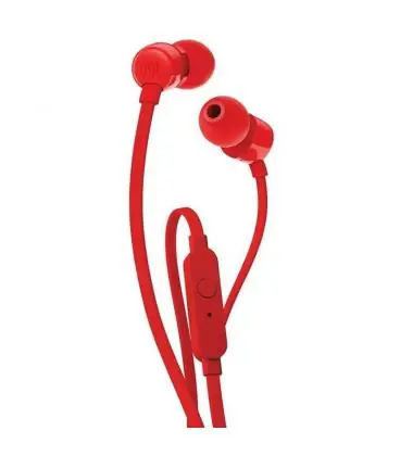 Ordena Ya Auriculares intrauditivos jbl t110 red - pure bass - drivers 9mm - cable plano - manos libres