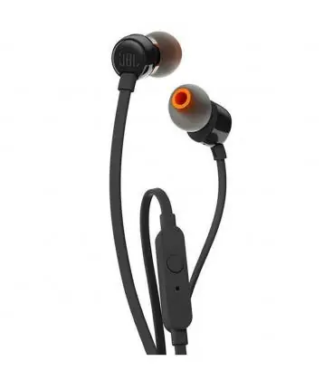 Precio Reducido Auriculares intrauditivos jbl t110 black - pure bass - drivers 9mm - cable plano - manos libres