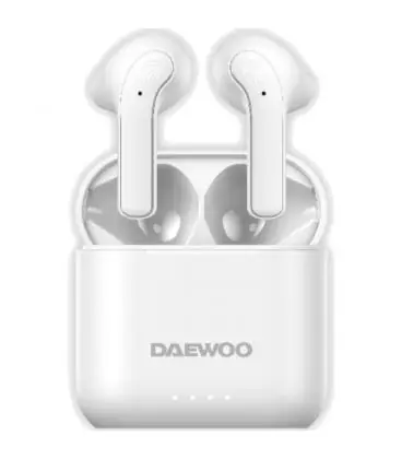 Auriculares bluetooth daewoo dw2021 con estuche de carga/ autonomía 5h/ blancos Solo Por Tiempo Limitado