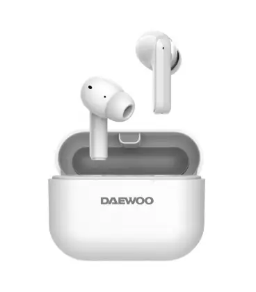 Auriculares bluetooth daewoo dw2005 con estuche de carga/ autonomía 6h/ blancos Certificado