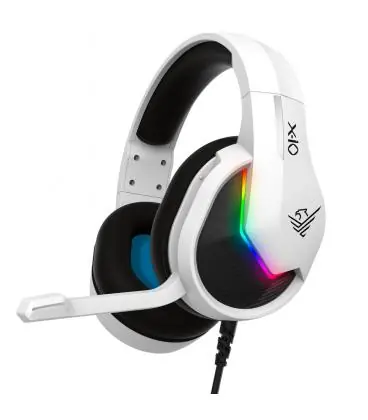 Precio Económico Auriculares gaming con microfono phoenix - ps5 - ps4 - pc - controles en cable - mute - blanco