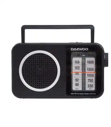 Radio portátil daewoo dw1124/ negra Oferta Flash