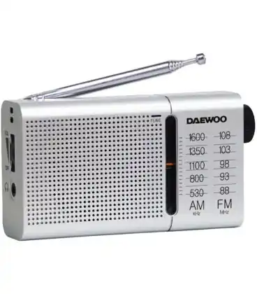 Radio portátil daewoo dw1037/ plateada Barato