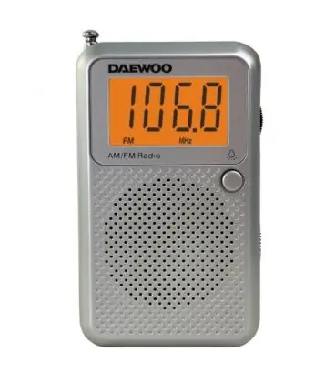 Radio portátil daewoo dw1115/ gris Directo De Fábrica