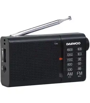 Radio portátil daewoo dw1119/ negra Solo Hoy