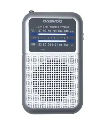 Radio portátil daewoo dw1008/ plata Gran Oferta