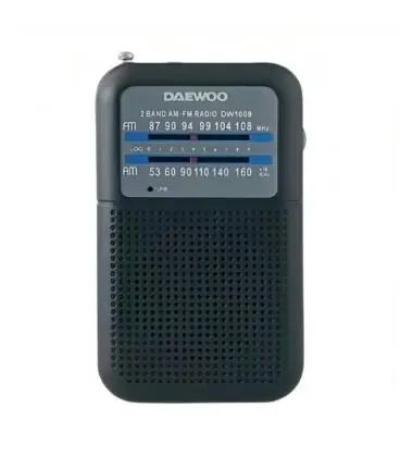 Radio portátil daewoo dw1008/ negra Garantía De Devolución De Dinero