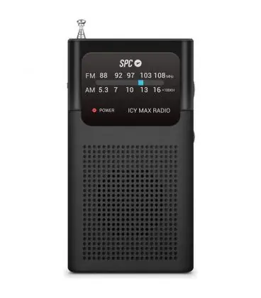 Radio portátil spc icy max/ negra Promoción Exclusiva