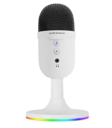 Stock Limitado Micrófono mars gaming mmic-cx/ usb 2.0/ blanco
