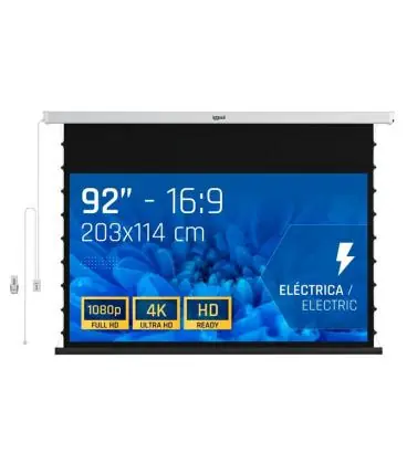 Iggual pantalla eléc tensionada 16:9 92" 203x114cm Precio De Oferta