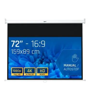 Disponible Ahora Iggual pantalla manual 16:9 72" 159x89 cm