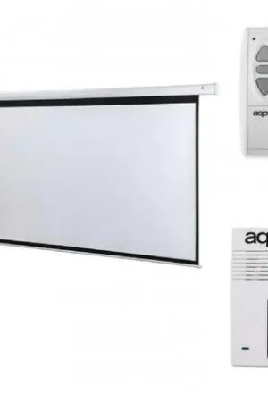 Pantalla de proyeccion panoramica eléctrica aprox appp120e - 265x149 - 16:9 - interruptor de pared y mando a distancia - Envío Exprés
