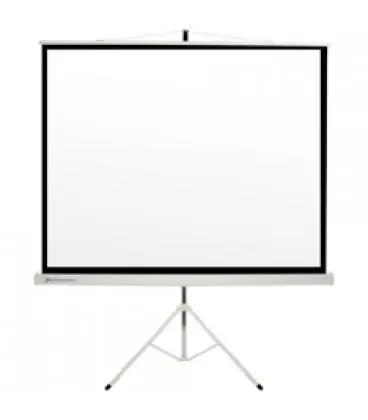 Precio Económico Pantalla manual tripode videoproyector phoenix 112" ratio 1:1 / 4:3 / 16:9 2m x 2m posicion ajustable / carcasa blanca / tela s