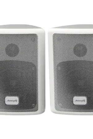 Compra Ahora AUDIBAX PR-41W PAREJA ALTAVOCES PASIVOS 75W CON SOPORTE PARED BLANCO
