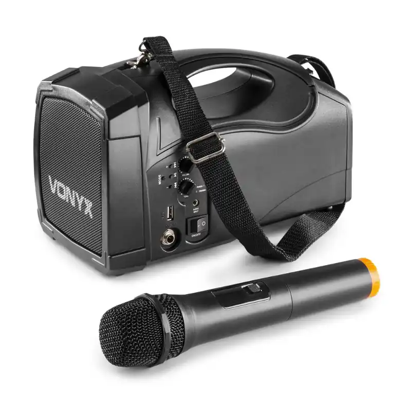 Envío Gratis VONYX 178.866 ST014 MEGAFONO CON MICRO INALAMBRICO Y BATERIA UHF
