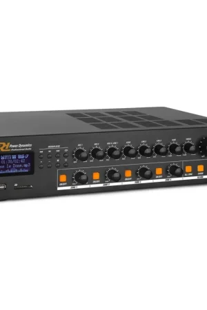 POWER DYNAMICS 952.071 PDV240MP3 PA MIXER AMPLIFIER 240W/100V 4 ZONES Precio De Oferta