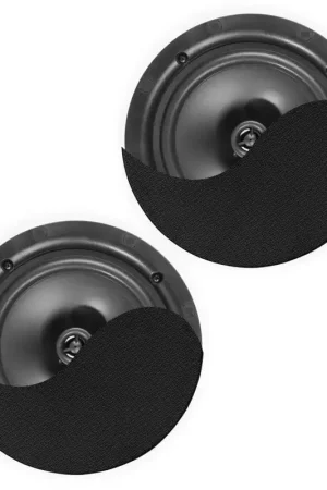 Liquidación POWER DYNAMICS 952.636 NCBT8B CONJUNTO ALTAVOCES DE TECHO DE BAJO PERFIL AMPLIFICADOS BT 8\\" NEGRO