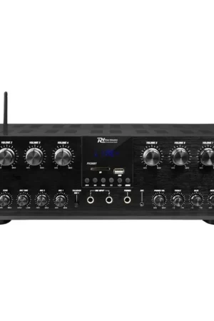 POWER DYNAMICS 953.037 PV280BT AMPLIFICADOR DE AUDIO DE 8 ZONAS 800W Popular