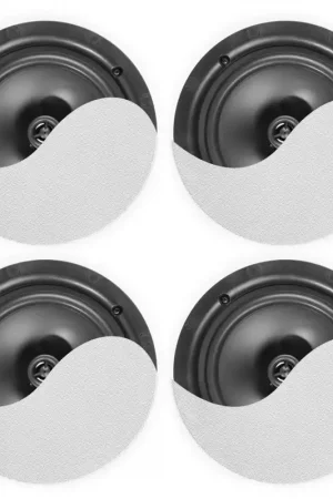 POWER DYNAMICS 952.640 NCBT604 CONJUNTO ALTAVOCES DE TECHO DE BAJO PERFIL AMPLIFICADOS BT 6.5\\" BLANCO No Te Lo Pierdas