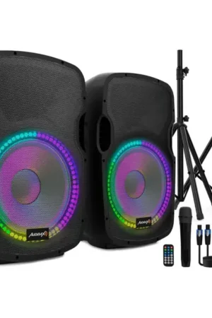Gran Oferta AUDIBAX PARTY 215 LED SET 2 ALTAVOCES 15 PULGADAS