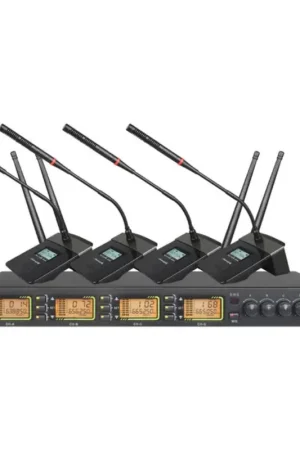 AUDIBAX SIDNEY CONFERENCE 1000 SISTEMA INALAMBRICO CONFERENCIA 4 CANALES UHF Ordena Ya