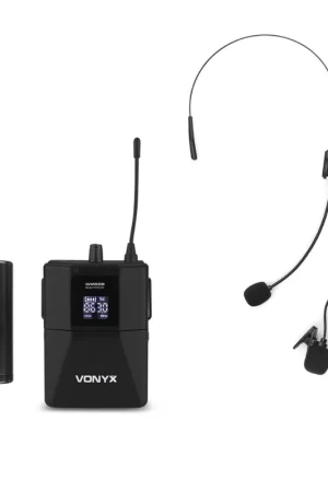 Precio Bajo VONYX 179.202 WM55B MICROFONO DE PETACA INALAMBRICO UHF PLUG-AND-PLAY
