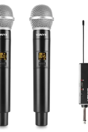 Mejor Precio VONYX 179.211 WM552 MICROFONO INALAMBRICO UHF DUAL PLUG-AND-PLAY