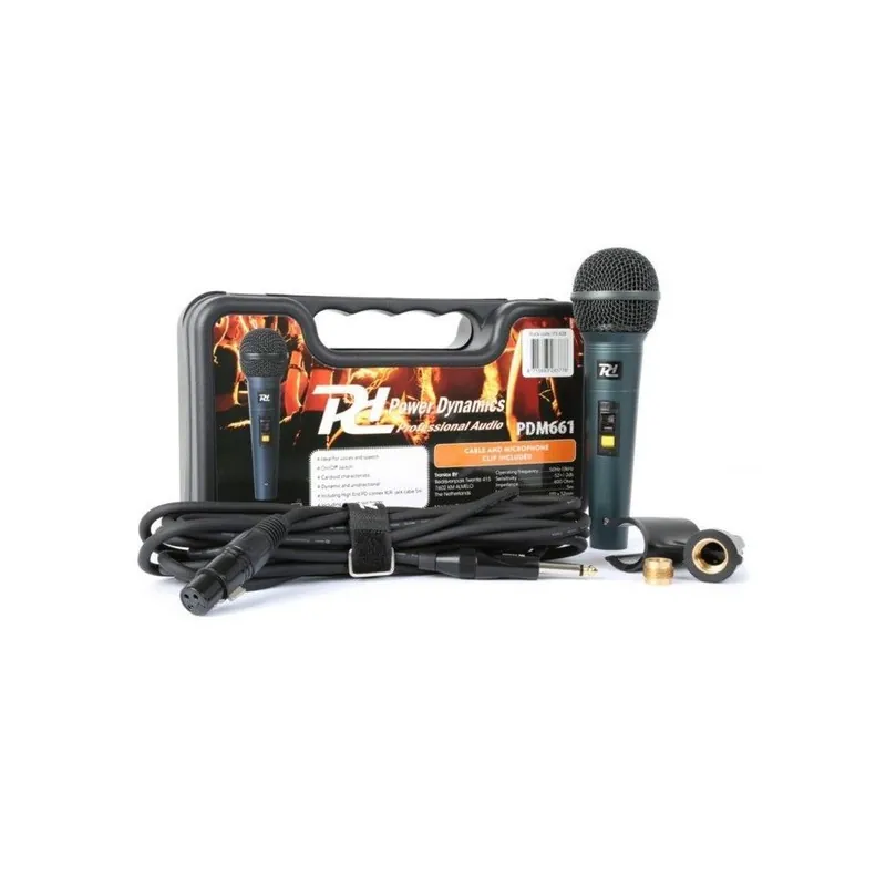 POWER DYNAMICS 173.428 PDM661 MICROFONO DINAMICO Oferta Especial