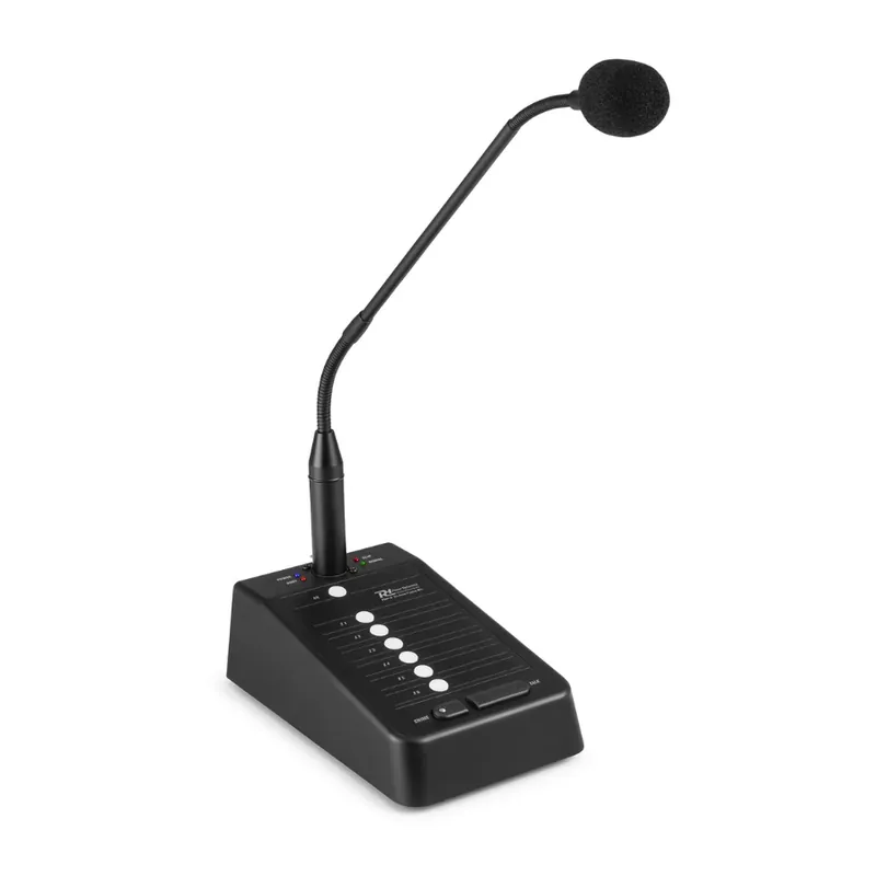 Envío Gratis POWER DYNAMICS 954.030 PMPM10 MICROFONO DE AVISOS 6 ZONAS