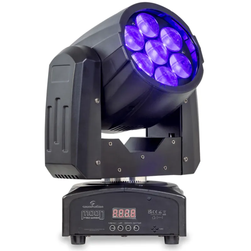 SOUNDSATION MOOD 715Z WASH MOVING HEAD LED W/ZOOM Certificado