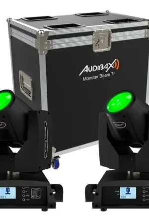 AUDIBAX Monster Beam 7R Double + Flightcase Devolución Gratuita
