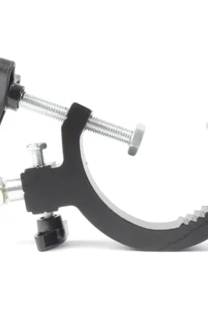 BEAMZ 151.450 CC60B GANCHO DE MONTAJE 30-60MM 50KG EN FORMA DE G - VERSION EN NEGRO Disponible Ahora