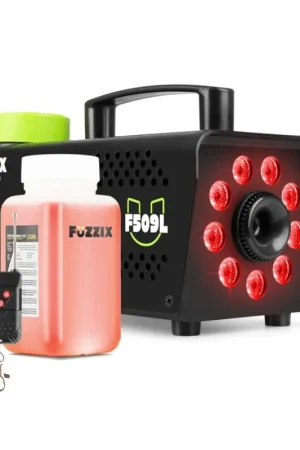 FUZZIX 160.310 F509L MAQUINA DE HUMO PARTY 9 LEDS RGB Promoción Exclusiva