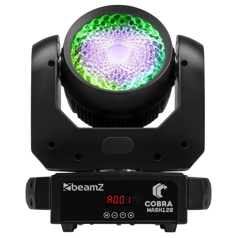 BEAMZ 150.437 COBRA WASH120 CABEZA MOVIL LED CON ANILLO LED Precio De Oferta
