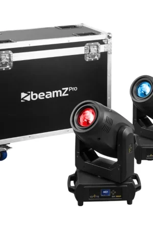 BEAMZ PRO 152.105 IGNITE300A LED BSW CABEZA MOVIL CON ANIMACION 2PCS EN FLIGHTCASE Favorito De Clientes