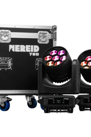 Compra Ahora BEAMZ PRO 152.083 NEREID760 LED BEE EYE CABEZA MOVIL CON ZOOM PARA EXTERIOR 2 PIEZAS EN FLIGHTCASE