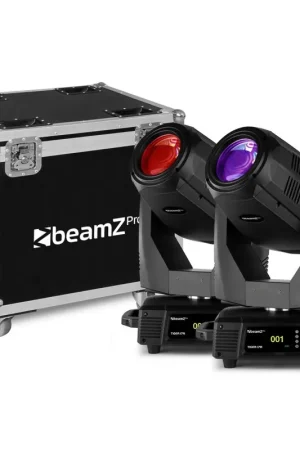 BEAMZ PRO 150.398 PAREJA CABEZA MOVIL TIGER 17R + FLIGHTCASE Solo Por Tiempo Limitado